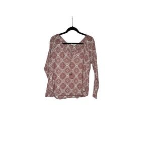 Lovestitch Pink Medallion Blouse Size L‎